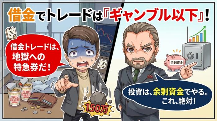 借金でトレードは「投資ではなくギャンブル以下」