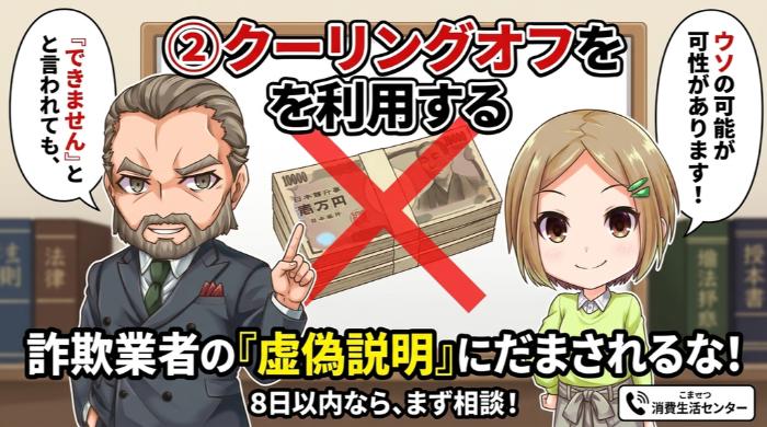 クーリングオフ制度を利用する