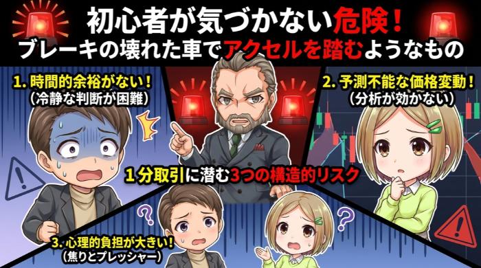 1分取引に潜む3つの構造的リスク|初心者が気づかない危険