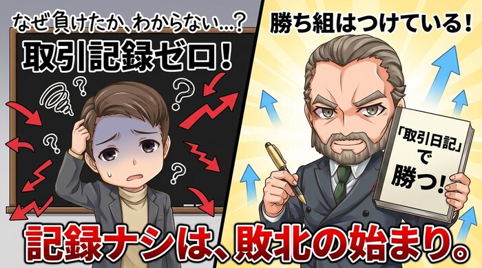 取引記録をつけずに同じミスを繰り返す