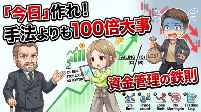 資金管理のルールを「今日」作れ