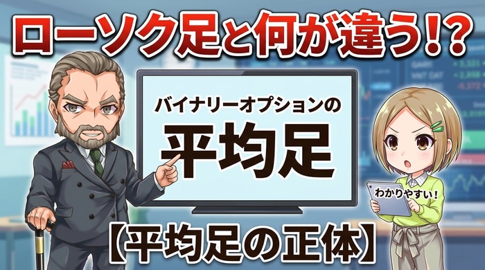 バイナリーオプション平均足の正体とは