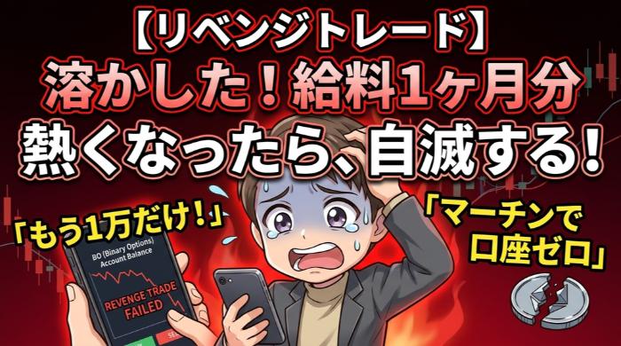 負けた直後に取り返そうとする「リベンジトレード」
