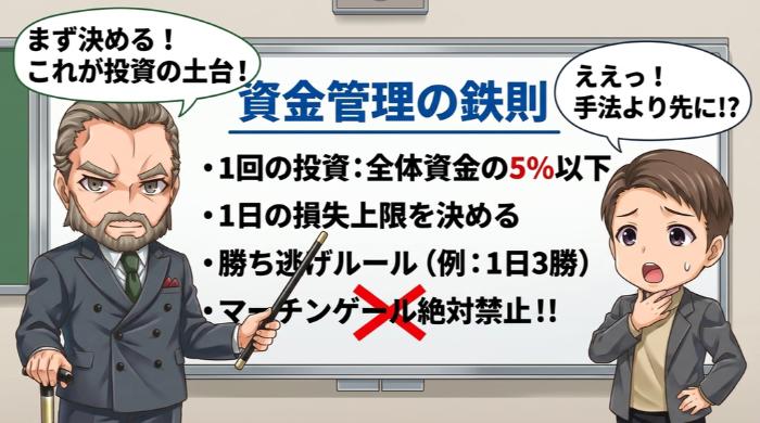 資金管理のルールを先に決める