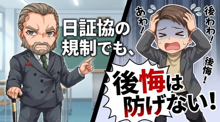 ルールがあっても後悔は防げない