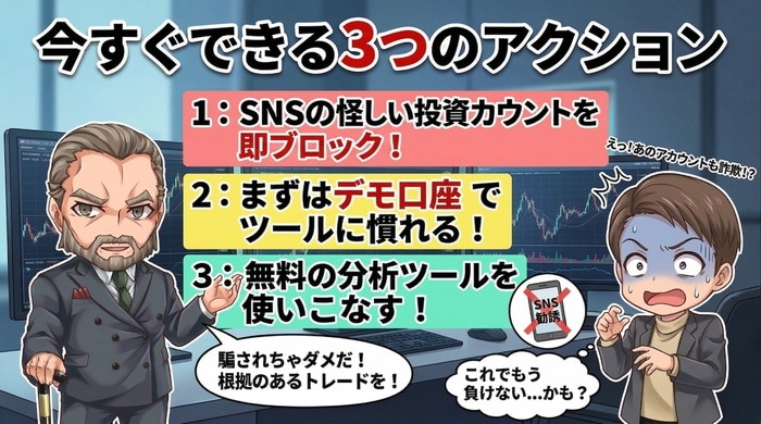 今すぐできる3つのアクション