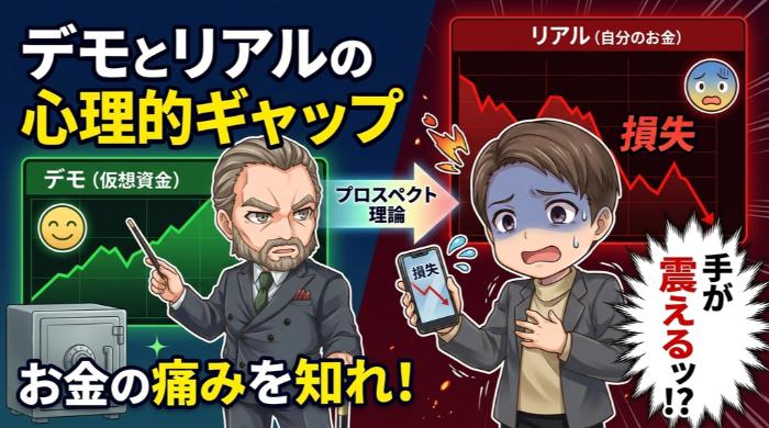 デモトレードとリアルの心理的ギャップを理解する