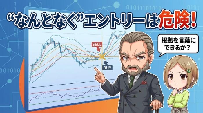 チャートを見ながら直感でエントリーしている