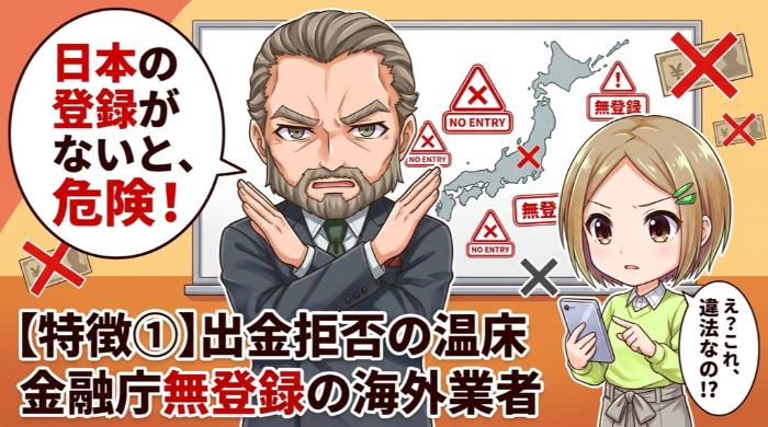 金融庁に無登録の海外業者