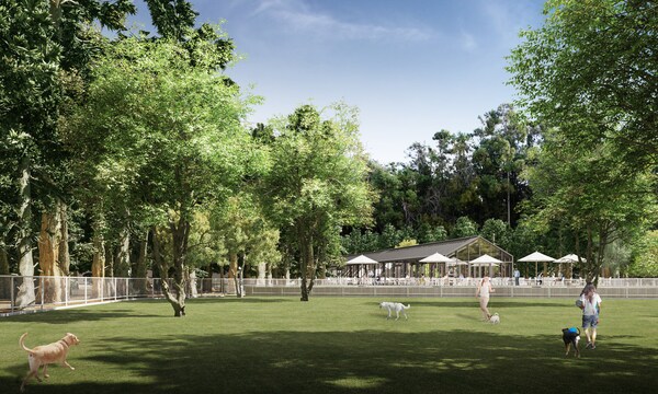 ドッグランとレストランは一般に開放するので、伊香保に新しい集客施設ができる。