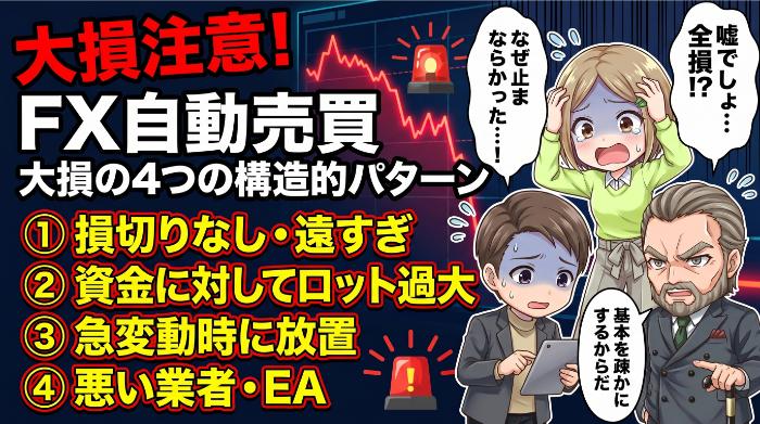 FX自動売買で大損が起きる4つの構造的パターン