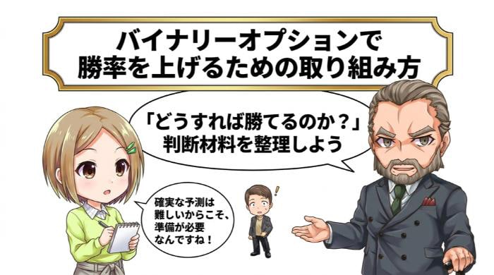 バイナリーオプションで勝率を上げるための取り組み方