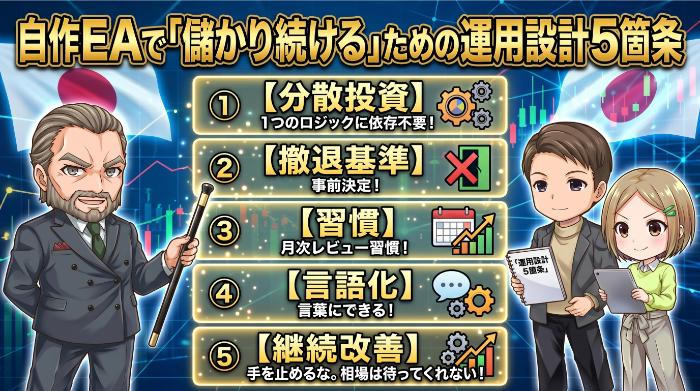 自作EAで「儲かり続ける」ための運用設計5箇条