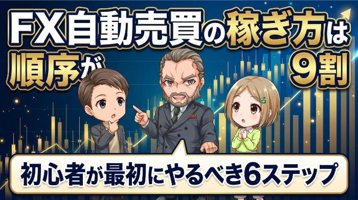 FX自動売買の稼ぎ方は順序が9割｜初心者が最初にやるべき6ステップ