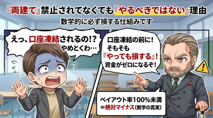 両建てができる場合でもやるべきではない理由