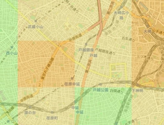 出所：地域経済分析システム、国土交通省「メッシュ別将来人口推計（平成30年推計）」