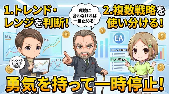 EAのロジックが現在の相場環境と合っていない