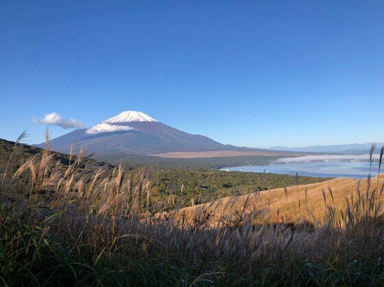富士山と山中湖