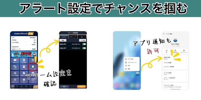 アラート設定でチャンスを掴む