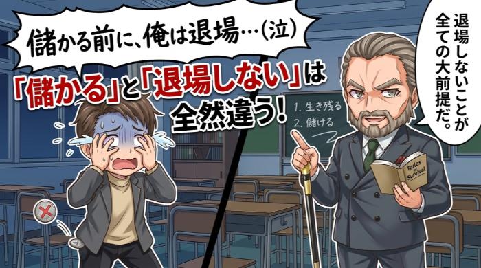 「儲かる」と「退場しない」は全然違う