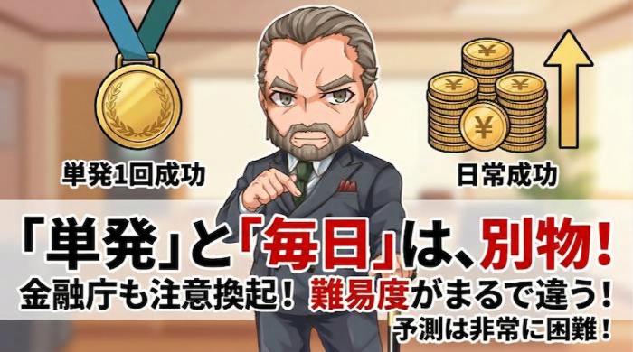 「単発の1万円」と「毎日の1万円」は難易度がまるで違う