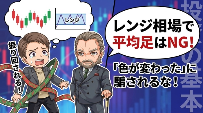 レンジ相場で平均足はNG