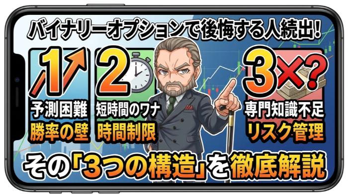 バイナリーオプションで後悔する人が多い「3つの構造的な理由」