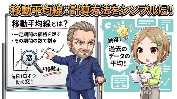 移動平均線とは？計算方法をシンプルに理解する