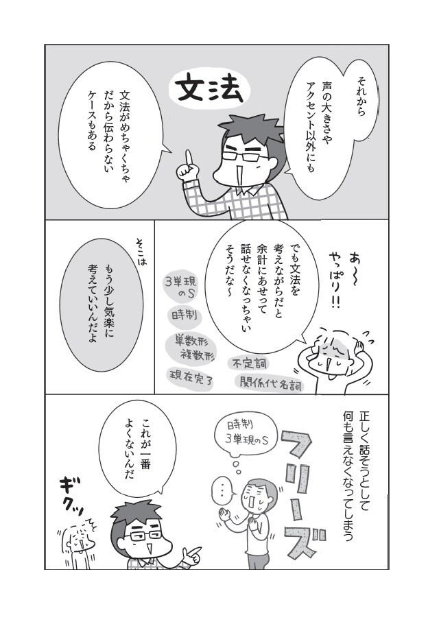フクチマミ・高橋基治著『マンガでおさらい中学英語 英会話スタート編』(KADOKAWA)より