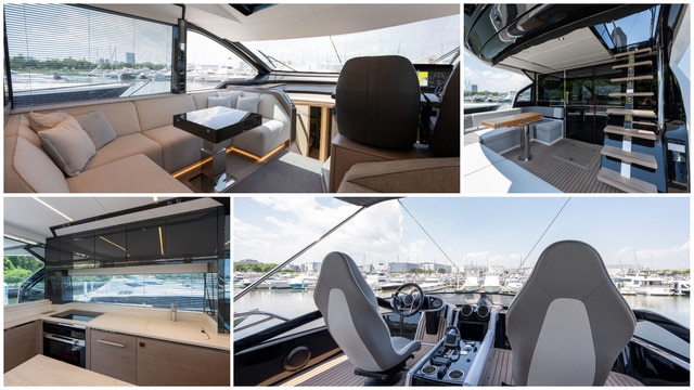 サンシーカー 65 スポーツヨット　内装