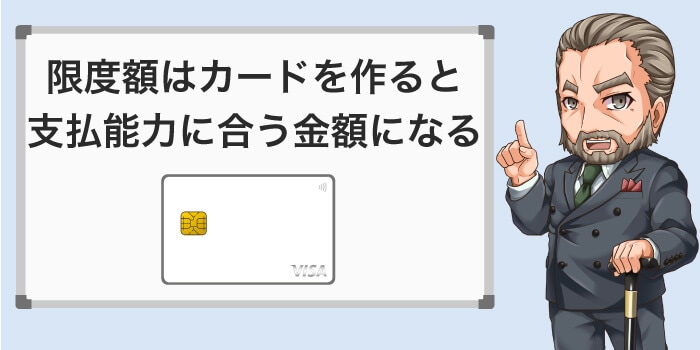 限度額は支払い能力に合う金額に審査で決まる