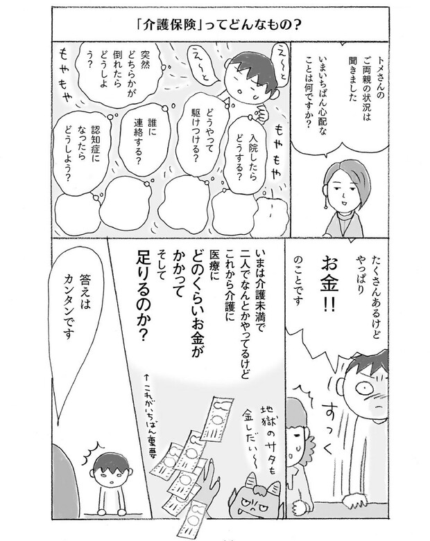 『マンガで解決　親の介護とお金が不安です』（主婦の友社）より