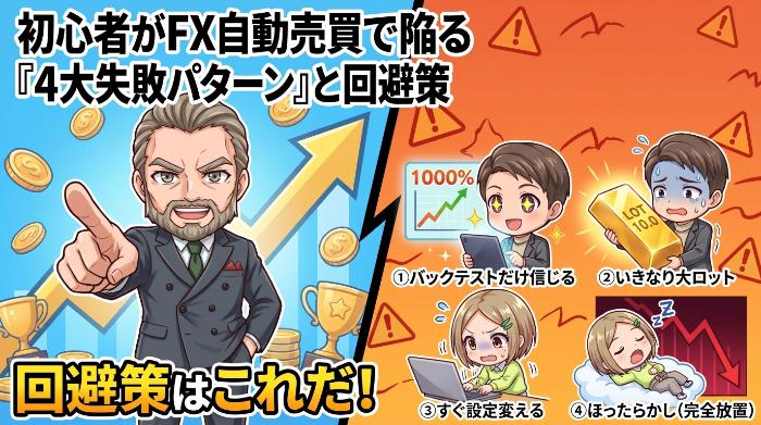 初心者がFX自動売買で陥る「4大失敗パターン」と回避策