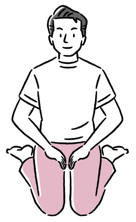 ［図表4］ストレッチ2．内旋の可動域を広げる