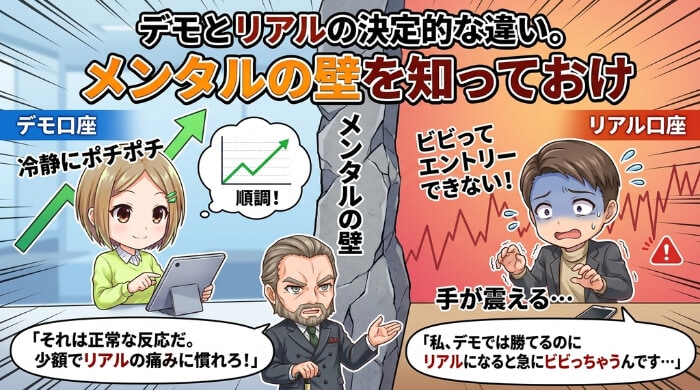 デモとリアルの決定的な違い。メンタルの壁を知っておけ