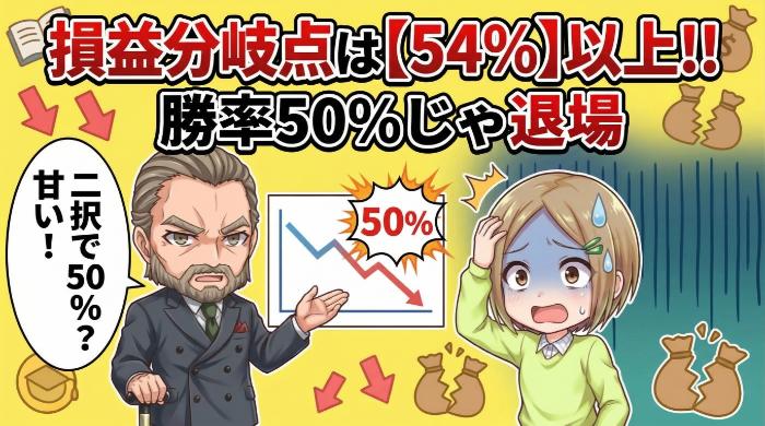 「二択＝50%で勝てる」と思ってるやつは即退場する