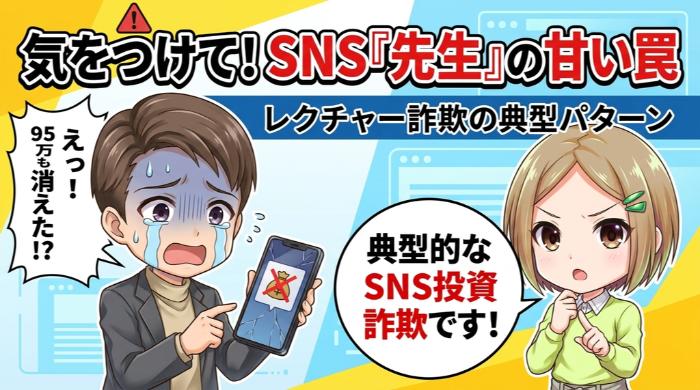 SNSレクチャー詐欺の典型パターン