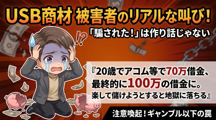 SNSやネットで見つかるUSB商材被害者のリアルな声