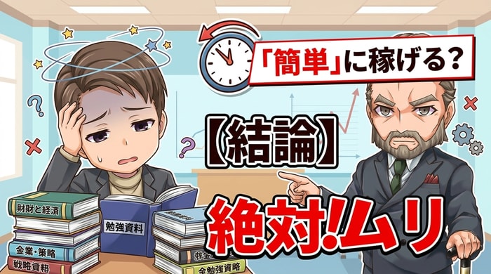 バイナリーオプションで簡単に稼げるは絶対ムリ