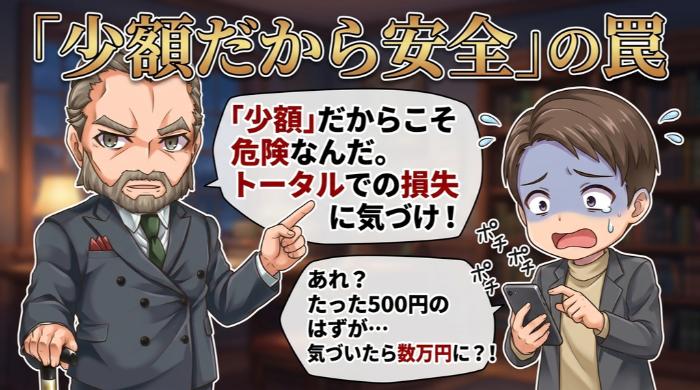 「少額だから安全」の罠