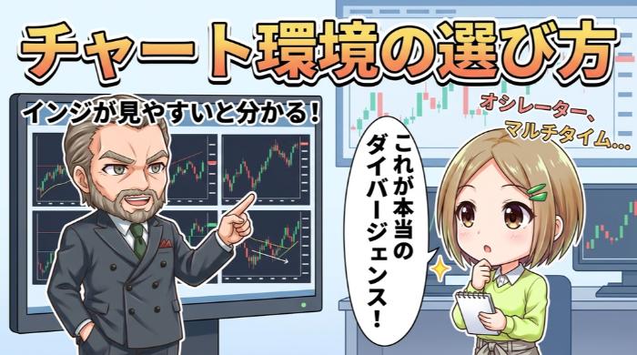 ダイバージェンスを活かせるチャート環境の選び方