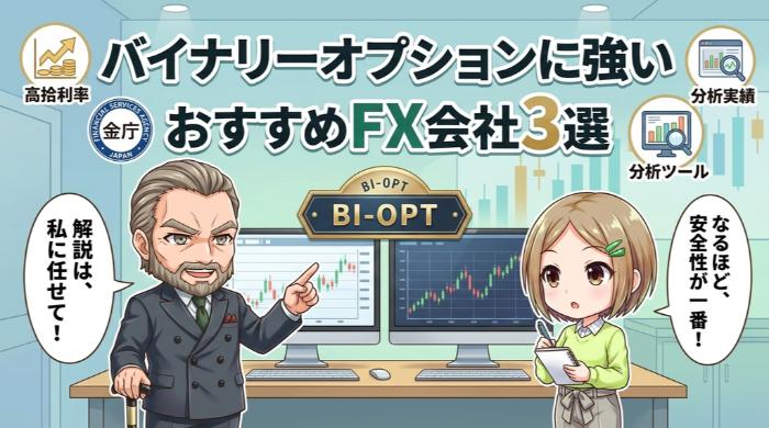 バイナリーオプションに強いおすすめFX会社3選