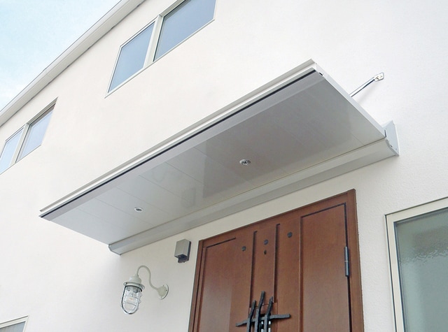 施工イメージ（※取付下地材（別途）が必要。取付け可能な外壁は窯業系サイディング（横張り）のみ）