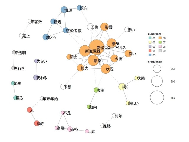 ※ KH Coderにより作成。複合語等の調整を実施。
