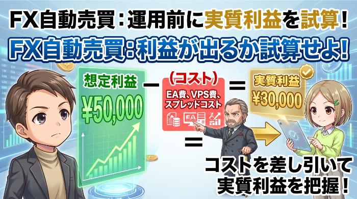 コストを差し引いても利益が出るか、運用前に試算しろ