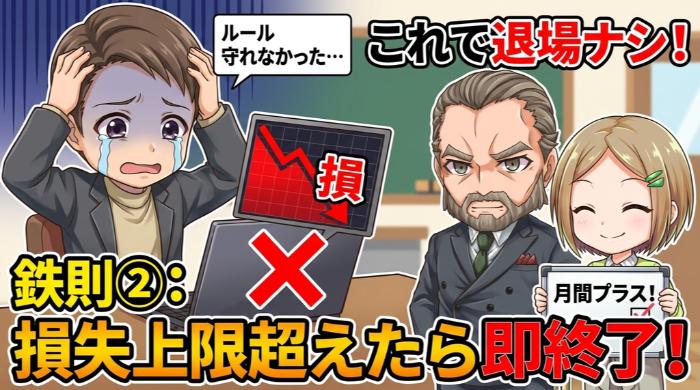 1日の損失上限を決めて、超えたら即終了