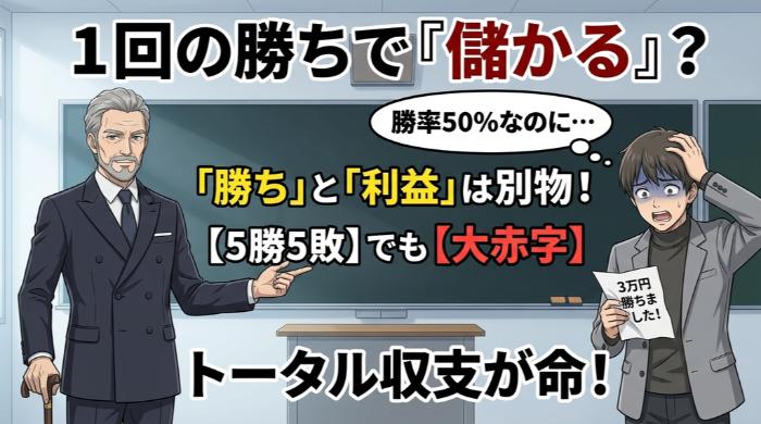「儲かる」の意味を分解する：単発の勝ちと長期の利益は全くの別物