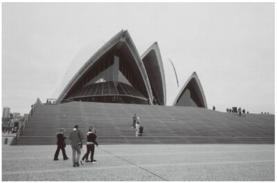 特徴的な形をしているシドニーのオペラハウス