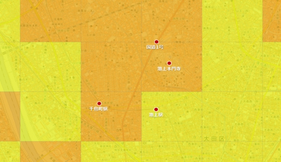出所：国土交通省『メッシュ別将来人口推計（平成30年推計）』