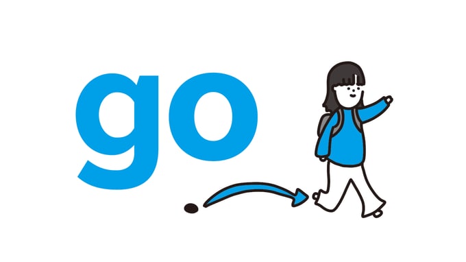 【ネイティブは“超簡単な英語”で話している。】英語で「頑張る／流行る／調べる／～しまくる／経験する」←これ全部、動詞「go」で表現できるって知ってた？